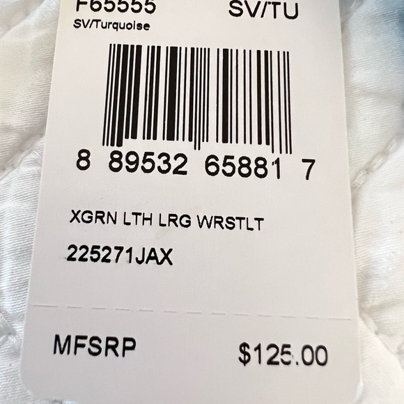 Coach Large Leather Wristlet in Turquoise - Picture 5 of 8